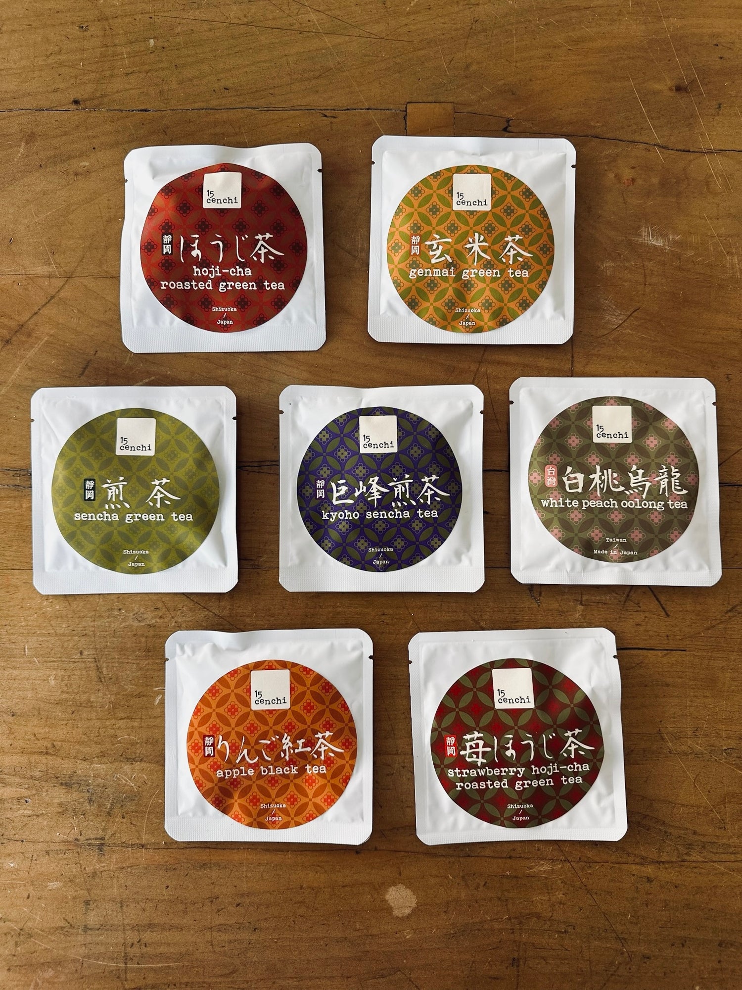 15cenchi premium japanese tea set - 6 flavours