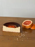 Festive Special - Salted Grapefruit & Lychee Basque Cheesecake